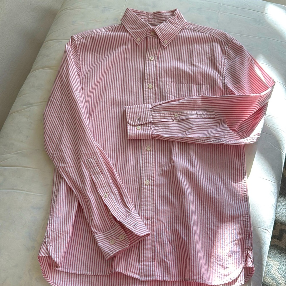 Banana Republic Factory men's long sleeve dress shirt size small organic cotton